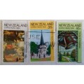 New Zealand - 1984 - Christmas (includes L. di Credi painting) - Set of 3 Used Hinged stamps