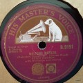 His Master`s Voice - Waltzing Matilda/The Winding Road - Peter Dawson - 78rpm