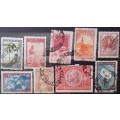 Argentine - Mixed Lot of 9 Used Hinged stamps