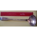 Large Vintage Silver Plated Soup Ladle - A1 - - Initials on handle