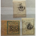 Iran - 1906  - Poste Persanes - Overprint: Provisoire - 3 Unused Hinged Imperforate stamps