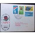 Union of South Africa -1960 - 50th Anniversary stamps on Unipex Cover