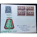 Union of South Africa (FDC) - 1960 - Prime Ministers (Block of 4)  and King George on Unipex Cover