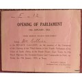Opening of Parliament - 19th January 1923 - Third Session , Fourth Parliament, Union of South Africa