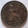 GB - Victoria -1845 - Farthing - Copper