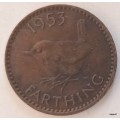 GB - 1953 - Elizabeth II - Farthing - Bronze