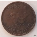 GB - 1953 - Elizabeth II - Farthing - Bronze