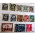 Belgium - Mixed Lot of 13 Used Hinged stamps