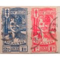 New Zealand - 1931 - Health Issue - Set of 2 Used stamps