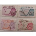 Brazil - 1975 - Casa de Moeda da Brasil - 4 Used stamps