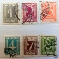 Austria - 1925 - Numerals - 6 Used stamps