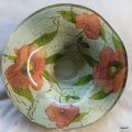 Decopage Art Glass Bowl