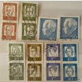 Germany - 1961 - Famous Germans - 6 Pairs and 1964 - Heinrich Lubke - 2 stamps (All Used)