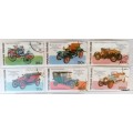 Togo - 1977 - Vintage Cars - Set of 6 Cancelled Hinged stamps