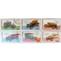 Togo - 1977 - Vintage Cars - Set of 6 Cancelled Hinged stamps