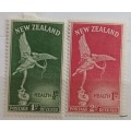 New Zealand - 1947 - Health Issue - Statue of Eros - Set of 2 Unused Hinged stamps
