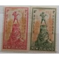 New Zealand - 1945 - Health Issue - Peter Pan - Set of 2 Unused Hinged stamps