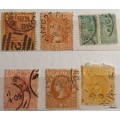 Australia - Victoria - 1863-1901 - Mixed Lot of 7 Used Hinged stamps