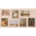 Cuba - 1968 - 150th Anniversary of the San Alejandro School of Painting - Set of 7 Cancelled stamps