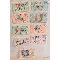 Hungary - 1966 - World Cup Football England - Set of 9 Cancelled stamps