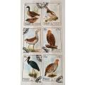 Sharjah - UAE - 1972 - Birds 6 cancelled hinged stamps
