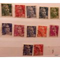 France - 1951 - Marianne (Gandon) - 12 Used stamps