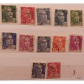 France - 1951 - Marianne (Gandon) - 12 Used stamps