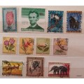 Ruanda-Urundi - Mixed Lot of 11 Used stamps
