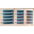 South West Africa - 1980 - Whales - Set of 6 Control Strips (Mint)