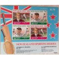 New Zealand - 1992 - Sporting Heroes / Child Health - 1 Mint Souvenir Sheet (2nd Series)
