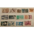 Brazil - Mixed Lot of 15 Used (some Hinged) stamps