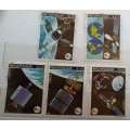 Nicaragua - 1981 - Space exploration - 5 Cancelled stamps