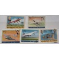 Chad - 1978 - Aviation History - Set of 5 cancelled stamps