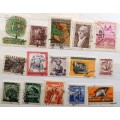 Austria - Mixed Lot of 15 Used (some Hinged) stamps