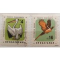 Bulgaria - 1961 - Bird protection - 2 Used Hinged stamps