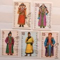 Mongolia - 1969 - Costumes (National Dress) - 5 Used stamps
