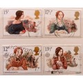 GB - 1980 - Victorian Women in Literature - Set of 4 Used stamps