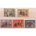 GB - 1979 - Christmas  - Set of 5 Used stamps