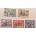 GB - 1979 - Christmas  - Set of 5 Used stamps