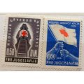 Yugoslavia - 1933 and1951 - Red Cross - 2 Unused Hinged stamps