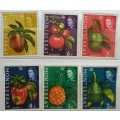 Montserrat - 1965 - Fruits and Vegetables - 6 Used stamps