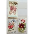 Romania - 1965 - Botanical Garden Cluj - 3 Used stamps