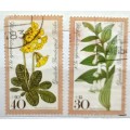 Germany - Berlin - 1978 - Charity Stamps - Flowers (series 4) - 2 Used stamps