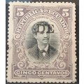 Ecuador - 1899 - Juan Montalvo - Overprint: D E - 1 Unused stamp