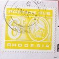 Rhodesia - 1970 - Decimal Issue Postage Due - 6c (yellow) Used, on paper