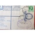 Southern Rhodesia Registered Letter (Postal Stationery) Date Stamp: Avondale 10 Aug 1954