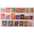 Netherlands India - Mixed Lot of 20 Used (some Hinged) stamps