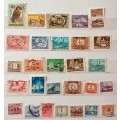 Hungary - Mixed Lot of 28 Used (some Hinged) stamps