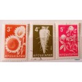 Bulgaria - 1965 - Agricultural products - 3 Used Hinged stamps