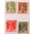 Iraq - 1934/38 - King Ghasi I - Overprint: On State Service - 4 Used Hinged stamps